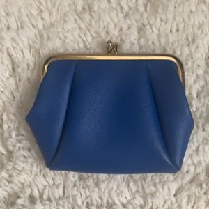 VINTAGE Blue Kiss Lock Coin Purse